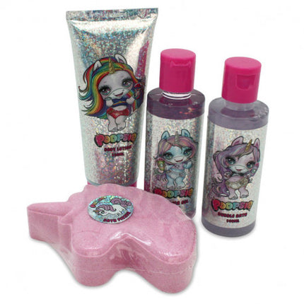 Ensemble-cadeau de bain moussant Licorne Poopsie Surprise